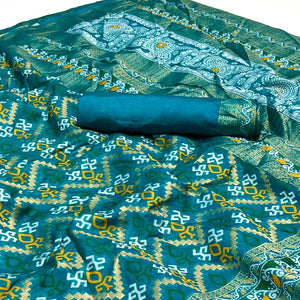 Morpich Woven Art Silk Saree