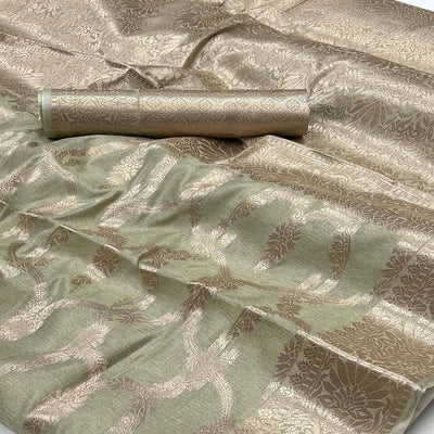 green-floral-woven-cotton-silk-saree-1