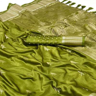 green-woven-satin-silk-saree-with-tassels