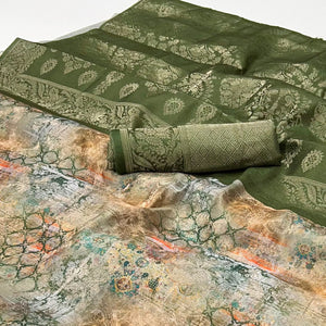 18green-woven-with-digital-printed-art-silk-saree