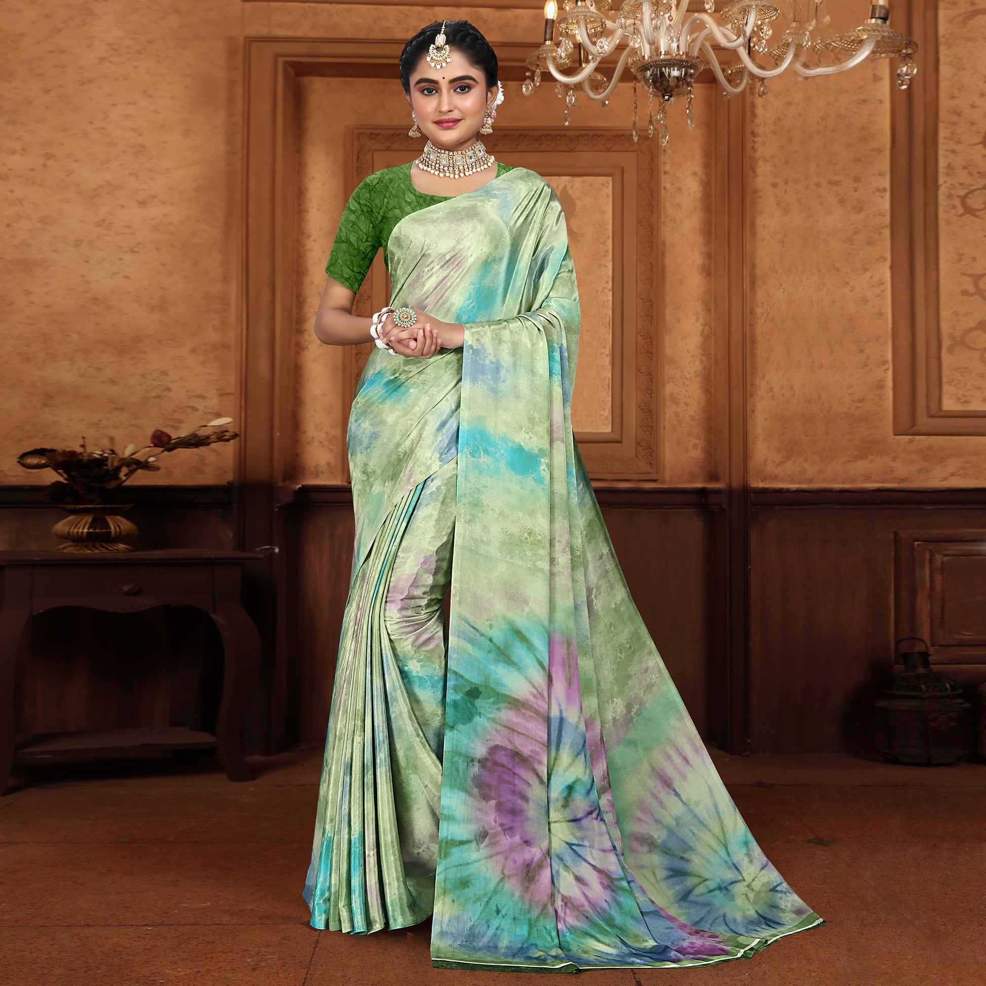 green-printed-crepe-silk-saree-3