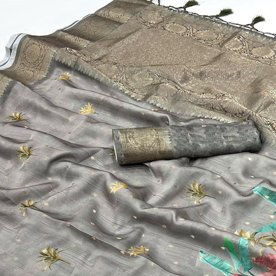 grey-floral-woven-with-digital-printed-satin-saree