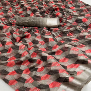 grey-gajari-geometric-printed-cotton-blend-saree