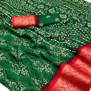 green-digital-printed-georgette-saree-with-jacquard-border