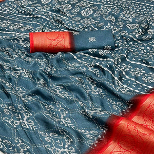 grey-digital-printed-georgette-saree-with-jacquard-border