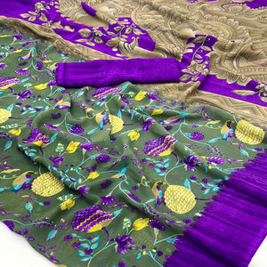 green-floral-printed-georgette-saree-46