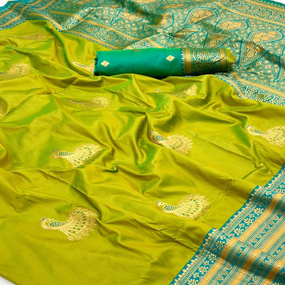 green-woven-pure-silk-saree-11