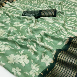 green-floral-printed-georgette-saree-with-woven-border-39