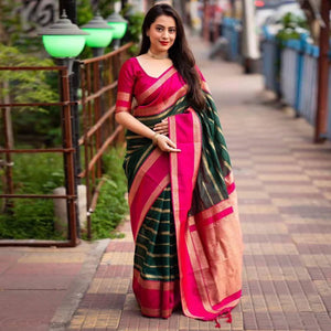 green-woven-banarasi-silk-saree-with-tassels-16