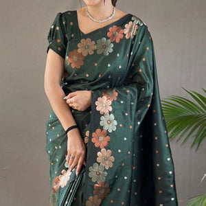 green-women-floral-woven-kanjivaram-silk-saree