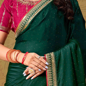 green-swarovski-work-satin-saree-with-designer-border
