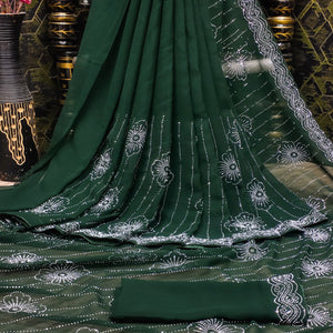 green-floral-swarovski-work-georgette-saree