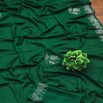 green-floral-swarovski-work-georegette-saree-with-tassels