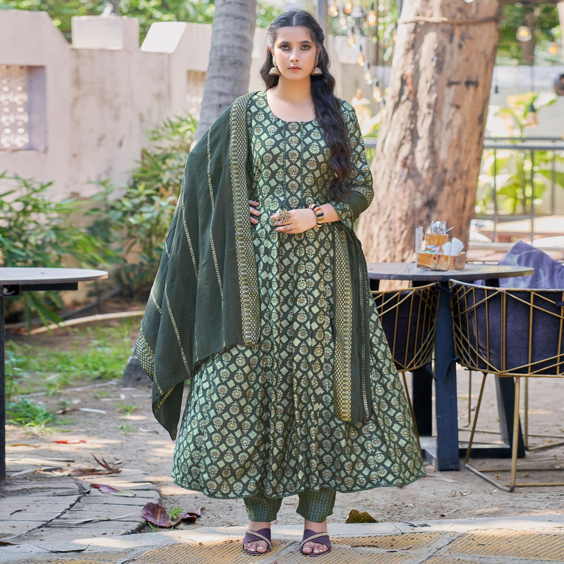 grey-anarkali-chanderi-silk-suit-with-handcrafted-foil-print
