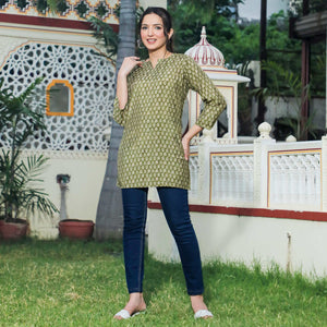 green-floral-printed-modal-top