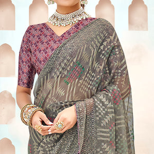grey-geometric-printed-chiffon-brasso-saree