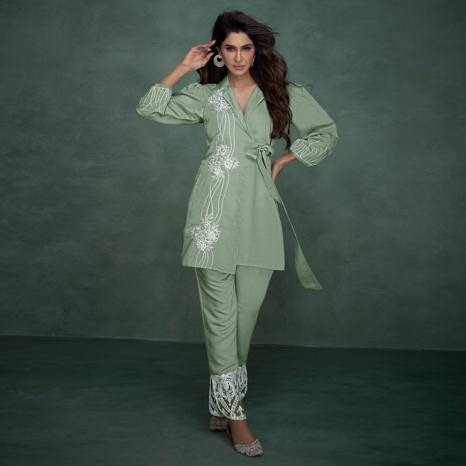 grey-floral-embroidered-with-handwork-viscose-co-ord-set