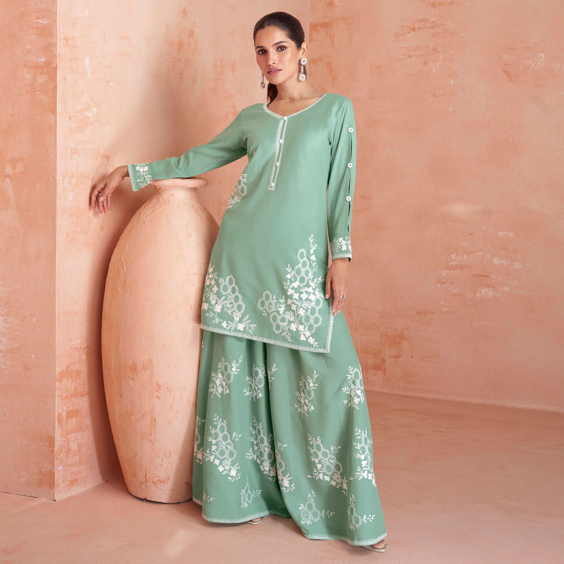 green-floral-embroidered-rayon-palazzo-suit-1