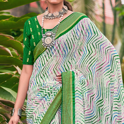 green-leheriya-printed-chiffon-saree-1