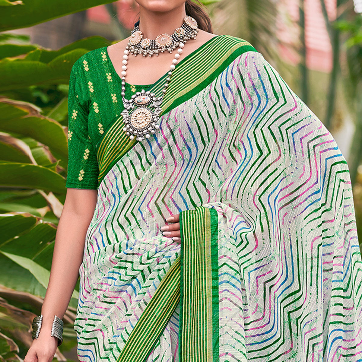 green-leheriya-printed-chiffon-saree-1