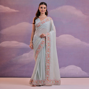 grey-floral-sequins-embroidered-georgette-saree