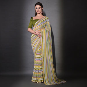 green-striped-printed-with-sequins-embroidered-georgette-saree