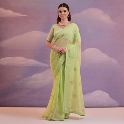 green-sequins-embroidered-georgette-saree-8