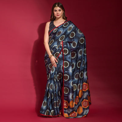 grey-foil-printed-art-silk-saree