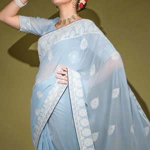 grey-floral-embroidered-georgette-saree-1