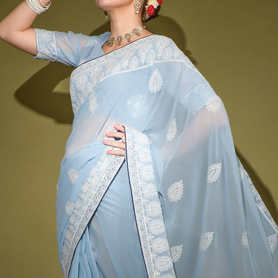 grey-floral-embroidered-georgette-saree-1