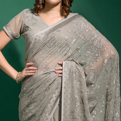 grey-floral-embroidered-georgette-saree