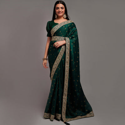 green-foil-printed-with-embroidered-border-chinon-saree