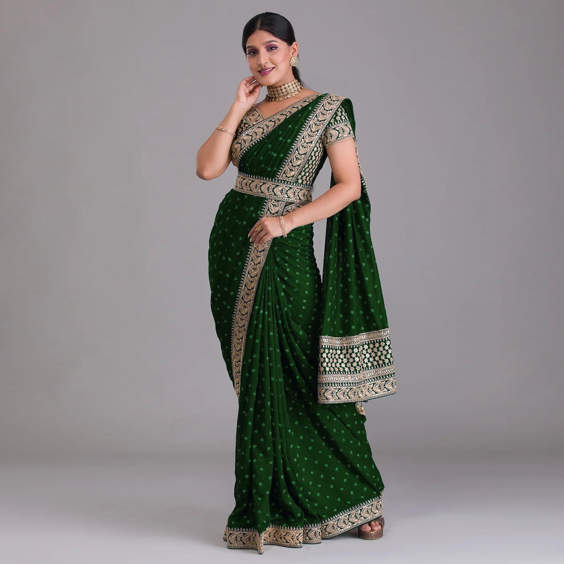 green-printed-with-embroidered-vichitra-silk-saree