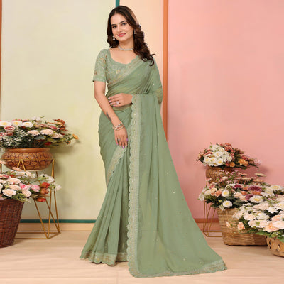 green-sequins-embroidered-embroidered-organza-saree