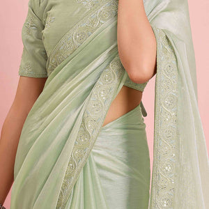 green-solid-with-sequins-embroidery-border-mulberry-silk-saree