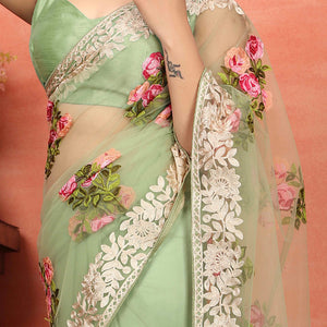 green-floral-embroidered-net-saree-8