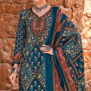 Morpich Floral Digital Printed Pashmina Salwar Suit