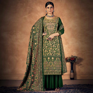 green-floral-printed-pashmina-woolen-suit