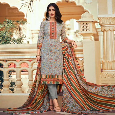 grey-floral-printed-pure-cotton-suit