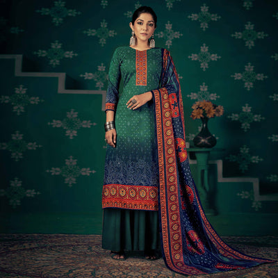 green-bandhani-printed-pashmina-salwar-suit-1