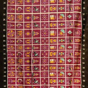 Magenta Nabakothi Contemporary Silk Saree