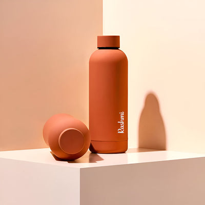 Double Walled Orange Bottle