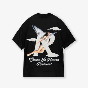 Represent | STORMS IN HEAVEN T-SHIRT  { BLACK