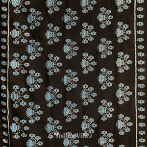 Black Vase Designer Contemporary Silk Saree