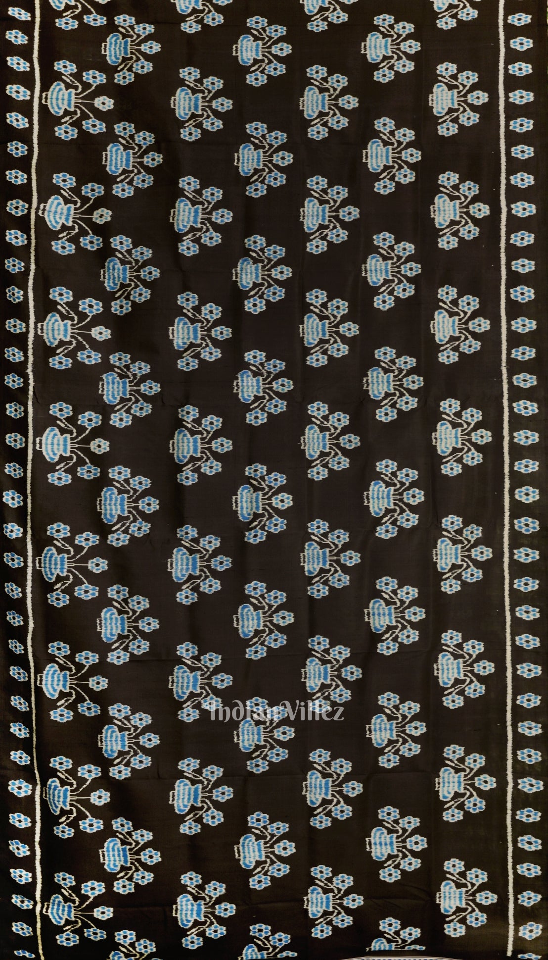 Black Vase Designer Contemporary Silk Saree