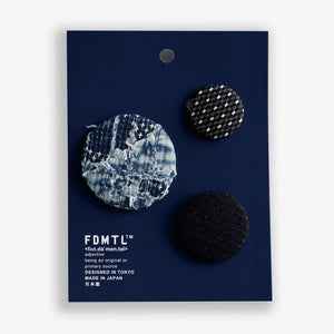 FDMTL | FABRIC BADGE ASSORTED TIN PLATE/COTTON