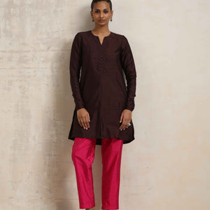 trueBrowns Cola Silk Kurta Co-ord Set