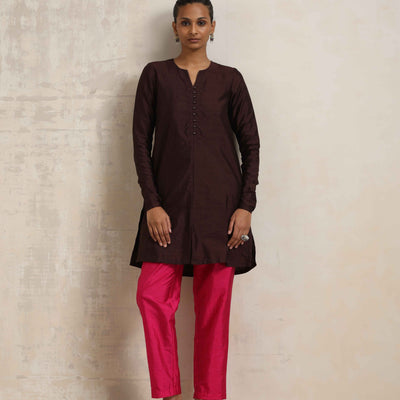 trueBrowns Cola Silk Kurta Co-ord Set