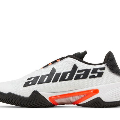 adidas Barricade White Black Solar Red