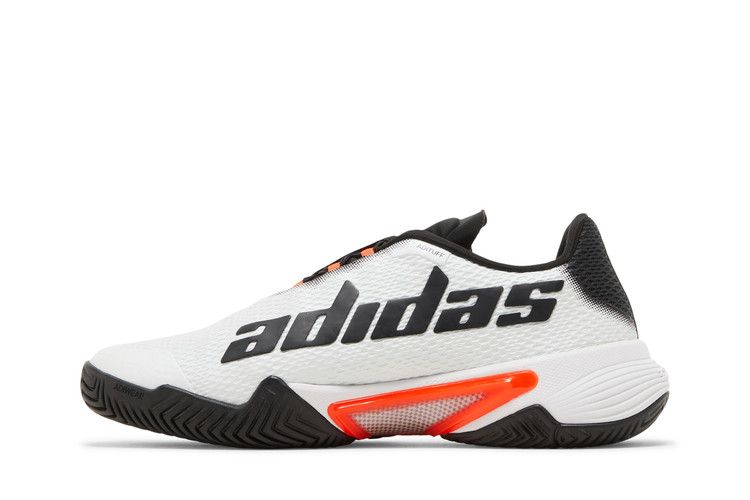 adidas Barricade White Black Solar Red